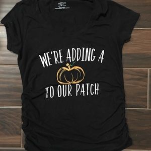 Motherhood pumpkin maternity top